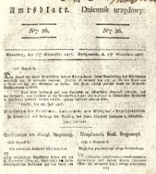 Amtsblatt der K&ouml;niglichen Preussischen Regierung zu Bromberg. 1827.09.07 No.36