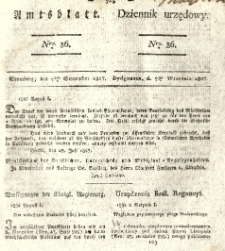 Amtsblatt der Königlichen Preussischen Regierung zu Bromberg. 1827.09.07 No.36