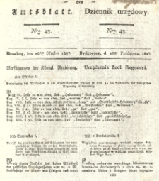 Amtsblatt der Königlichen Preussischen Regierung zu Bromberg. 1827.10.26 No.43