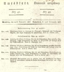 Amtsblatt der Königlichen Preussischen Regierung zu Bromberg. 1827.11.23 No.47