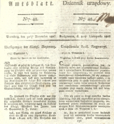 Amtsblatt der K&ouml;niglichen Preussischen Regierung zu Bromberg. 1827.11.30 No.48
