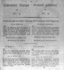 Oeffentlicher Anzeiger zum Amtsblatt No.9. der K&ouml;nigl. Preuss. Regierung zu Bromberg. 1827