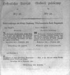 Oeffentlicher Anzeiger zum Amtsblatt No.37. der K&ouml;nigl. Preuss. Regierung zu Bromberg. 1827