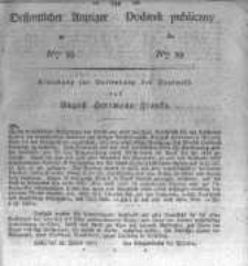 Oeffentlicher Anzeiger zum Amtsblatt No.39. der K&ouml;nigl. Preuss. Regierung zu Bromberg. 1827