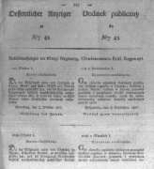 Oeffentlicher Anzeiger zum Amtsblatt No.43. der K&ouml;nigl. Preuss. Regierung zu Bromberg. 1827