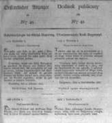 Oeffentlicher Anzeiger zum Amtsblatt No.45. der K&ouml;nigl. Preuss. Regierung zu Bromberg. 1827