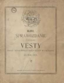 Czterdzieste ósme Sprawozdanie z czynności Westy Banku Wzajemnych Zabezpieczeń za Życie w Poznaniu za rok 1921