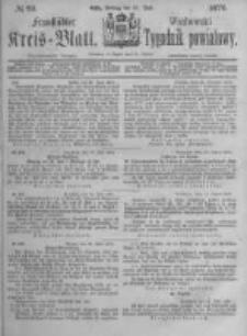 Fraust&auml;dter Kreisblatt. 1876.07.21 Nr29