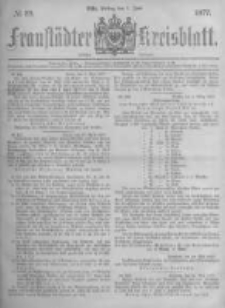 Fraust&auml;dter Kreisblatt. 1877.06.01 Nr22