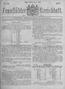 Fraust&auml;dter Kreisblatt. 1877.06.08 Nr23