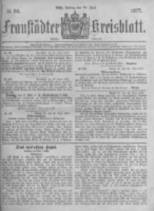 Fraust&auml;dter Kreisblatt. 1877.06.29 Nr26