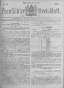 Fraustädter Kreisblatt. 1877.07.13 Nr28