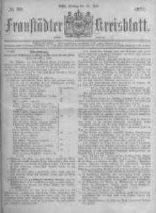 Fraust&auml;dter Kreisblatt. 1877.07.20 Nr29