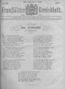 Fraustädter Kreisblatt. 1877.08.31 Nr35