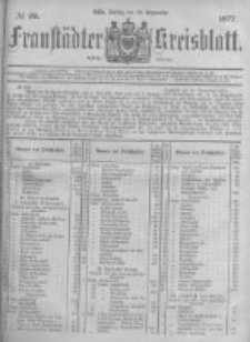 Fraustädter Kreisblatt. 1877.09.28 Nr39