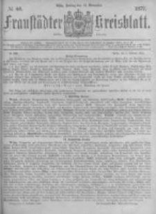 Fraust&auml;dter Kreisblatt. 1877.11.16 Nr46