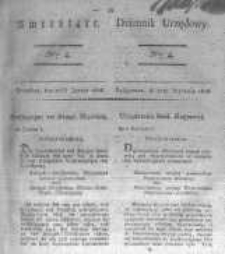 Amtsblatt der K&ouml;niglichen Preussischen Regierung zu Bromberg. 1826.01.27 No.4