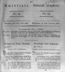 Amtsblatt der K&ouml;niglichen Preussischen Regierung zu Bromberg. 1826.06.16 No.24