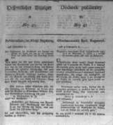 Oeffentlicher Anzeiger zum Amtsblatt No.47. der K&ouml;nigl. Preuss. Regierung zu Bromberg. 1826