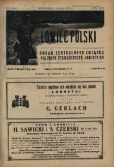 Łowiec Polski 1925 Nr7