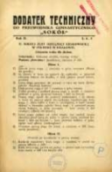 Dodatek Techniczny do Przewodnika Gimnastycznego "Sok&oacute;ł" 1926 R.2 L.4/5