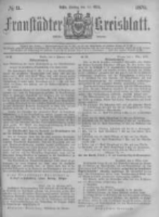 Fraust&auml;dter Kreisblatt. 1878.03.15 Nr11