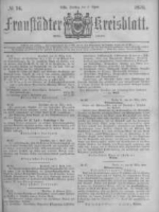 Fraust&auml;dter Kreisblatt. 1878.04.05 Nr14