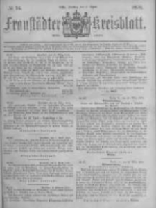 Fraustädter Kreisblatt. 1878.04.05 Nr14