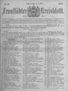 Fraustädter Kreisblatt. 1878.05.03 Nr18