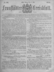 Fraust&auml;dter Kreisblatt. 1878.05.31 Nr22