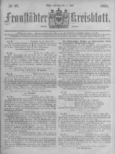 Fraust&auml;dter Kreisblatt. 1878.07.05 Nr27