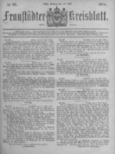 Fraust&auml;dter Kreisblatt. 1878.07.19 Nr29