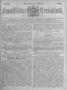 Fraustädter Kreisblatt. 1878.09.20 Nr38
