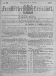 Fraustädter Kreisblatt. 1878.09.27 Nr39