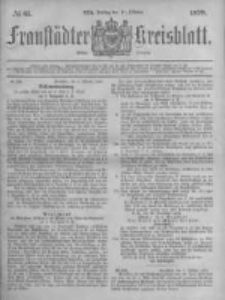 Fraust&auml;dter Kreisblatt. 1878.10.11 Nr41