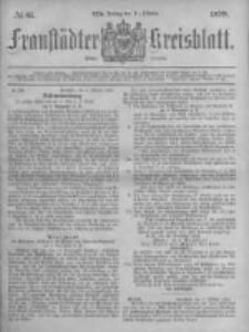 Fraustädter Kreisblatt. 1878.10.11 Nr41