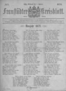 Fraust&auml;dter Kreisblatt. 1879.01.01 Nr1