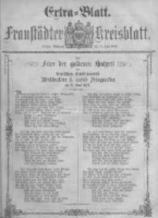 Fraust&auml;dter Kreisblatt. 1879.06.11 Nr Extra