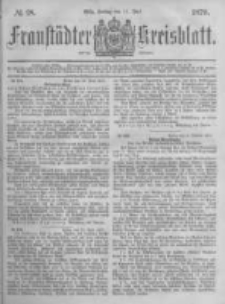 Fraustädter Kreisblatt. 1879.07.11 Nr28