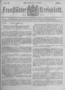 Fraust&auml;dter Kreisblatt. 1879.08.15 Nr33