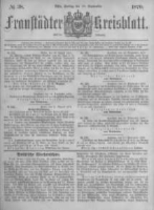 Fraust&auml;dter Kreisblatt. 1879.09.19 Nr38