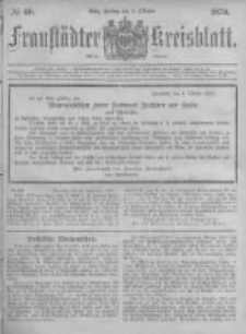 Fraustädter Kreisblatt. 1879.10.03 Nr40