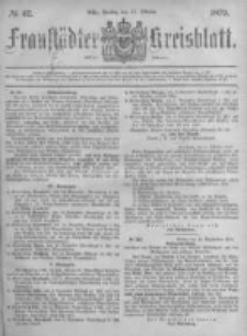 Fraust&auml;dter Kreisblatt. 1879.10.17 Nr42