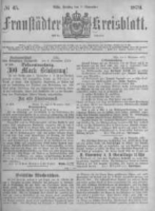 Fraust&auml;dter Kreisblatt. 1879.11.07 Nr45