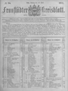 Fraustädter Kreisblatt. 1878.06.14 Nr24