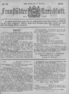 Fraust&auml;dter Kreisblatt. 1879.12.19 Nr51