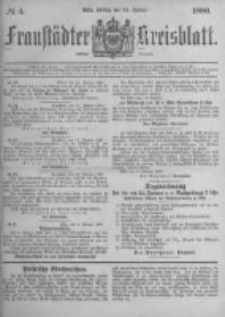 Fraust&auml;dter Kreisblatt. 1880.01.23 Nr4