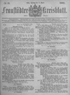 Fraust&auml;dter Kreisblatt. 1880.04.09 Nr15