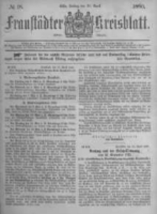 Fraust&auml;dter Kreisblatt. 1880.04.30 Nr18
