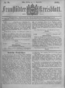 Fraustädter Kreisblatt. 1880.09.17 Nr38
